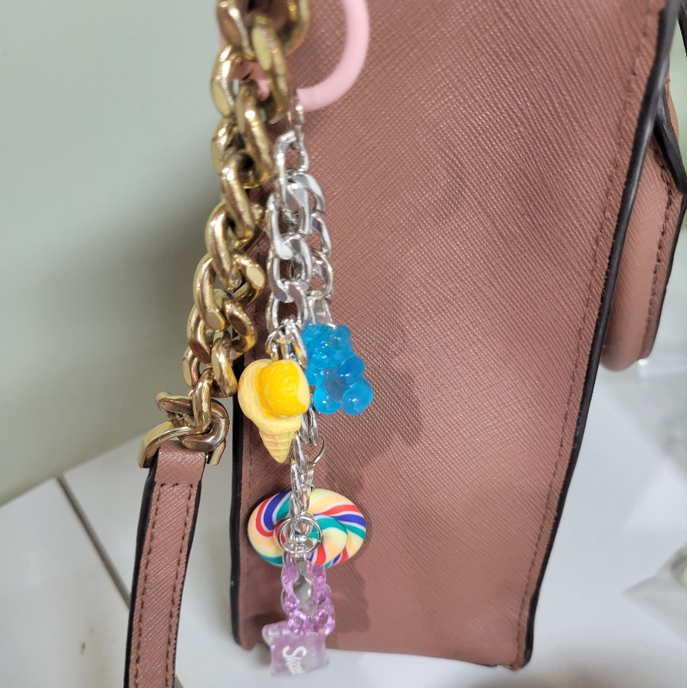 Summer Sweet Tooth Colorful Multichain Candy Charm Keychain Handmade FOB - Picture 3 of 3